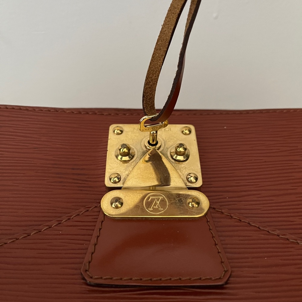 Louis Vuitton Chestnut Epi Leather Top Handle Satchel - Picture 10 of 17